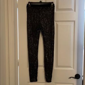 Bisou Bisou Black sequin leggings